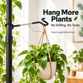 🌿🔩 No-Drill Plant Pole Hanging Hook — Fixed Metal Hook for Extra Greenery Space