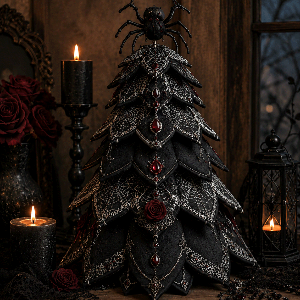 DIY Halloween Quilted Fabric Tree Kit