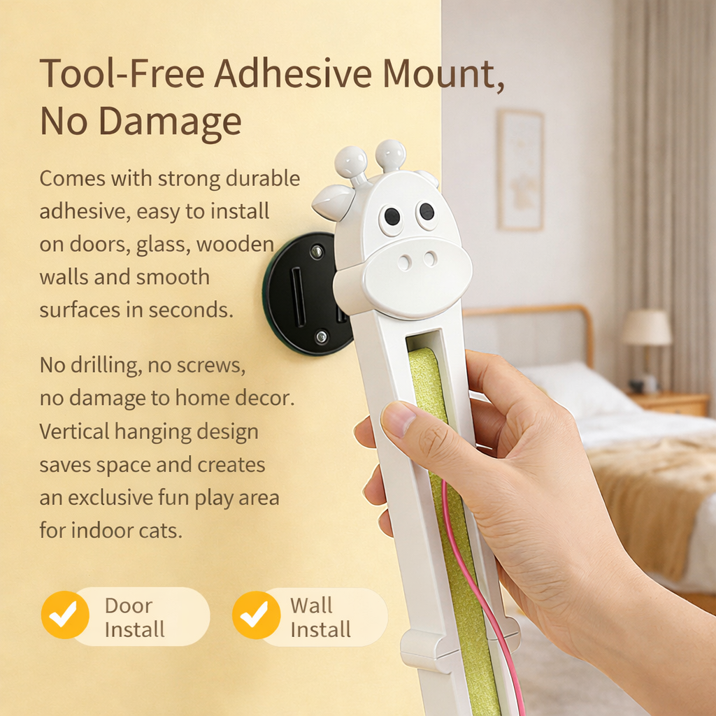 Door Mounted Automatic Cat Interactive Toy