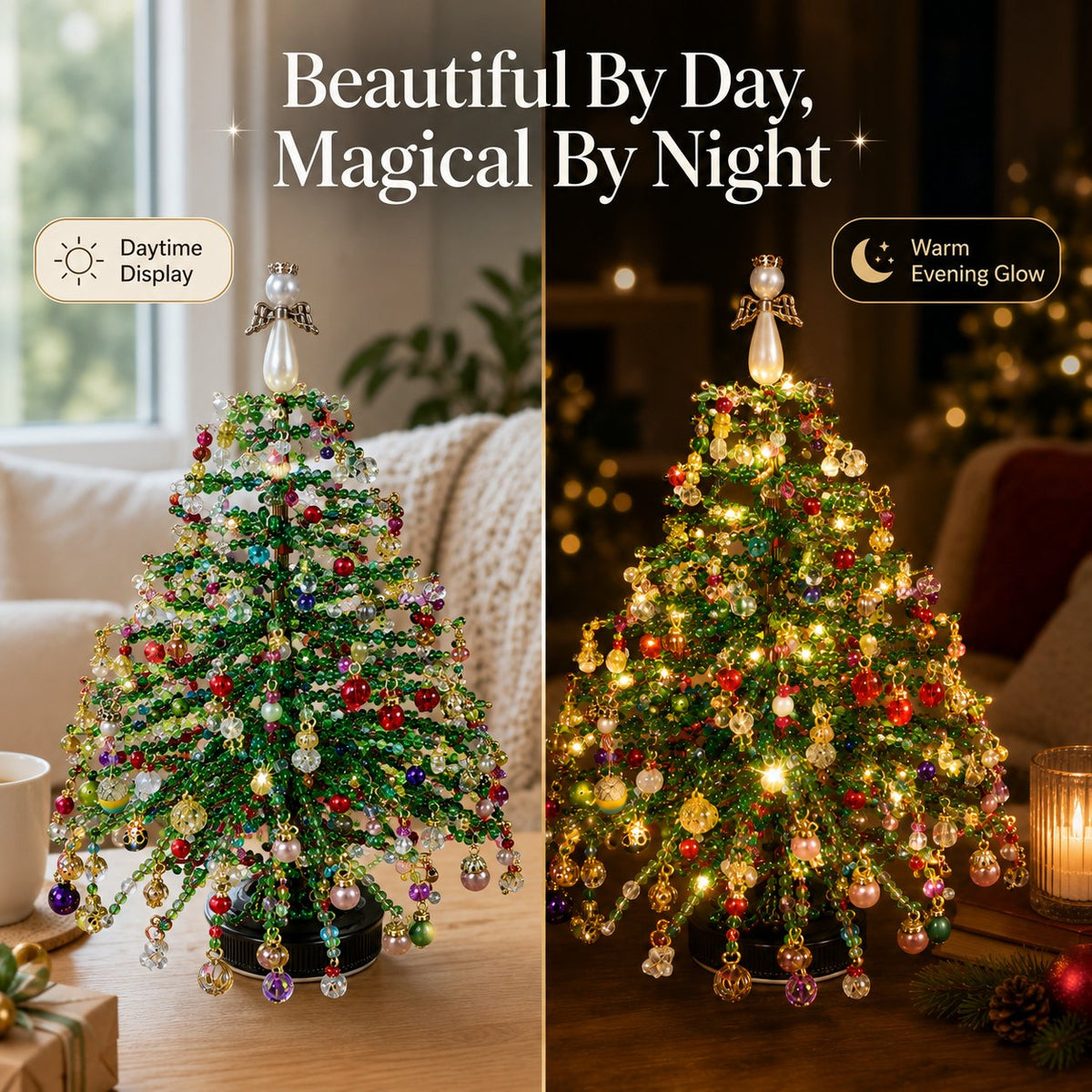 DIY Beaded Christmas Tree Kit – Sparkling Holiday Decoration