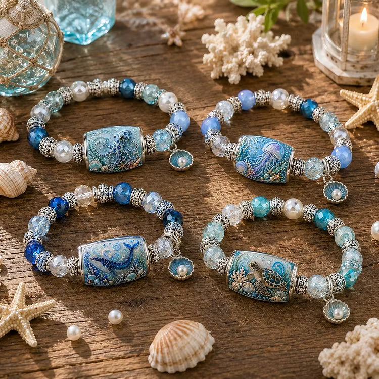"Ocean Guardian" Relief Art Bracelet