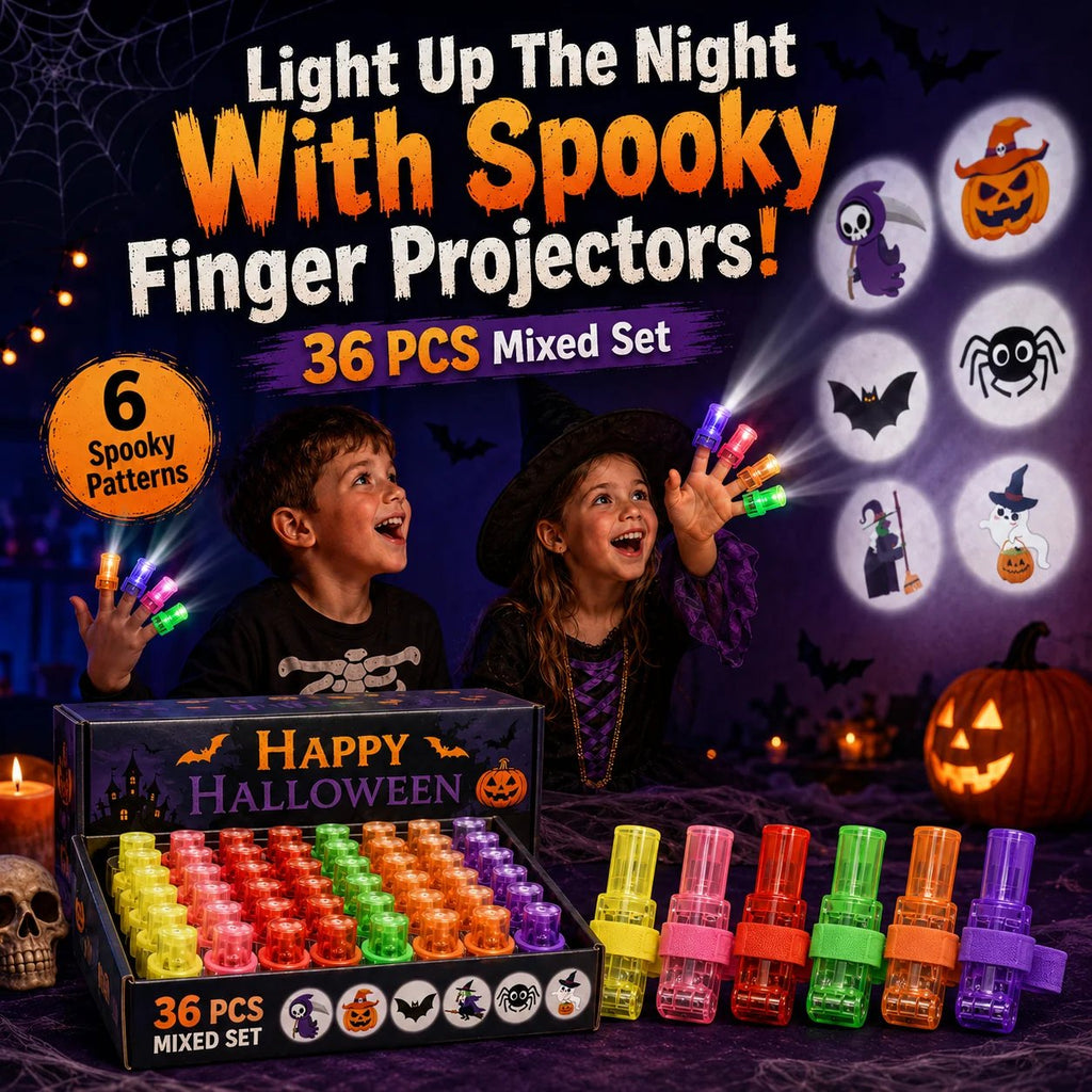 🎃Halloween Finger Projector – Mini Pattern Projector (36 pieces)
