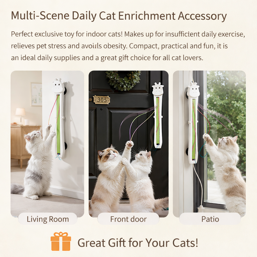 Door Mounted Automatic Cat Interactive Toy