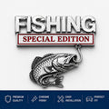 🎣 Fishing Special EditionTM Premium 3D Metal Vehicle Emblem Badge