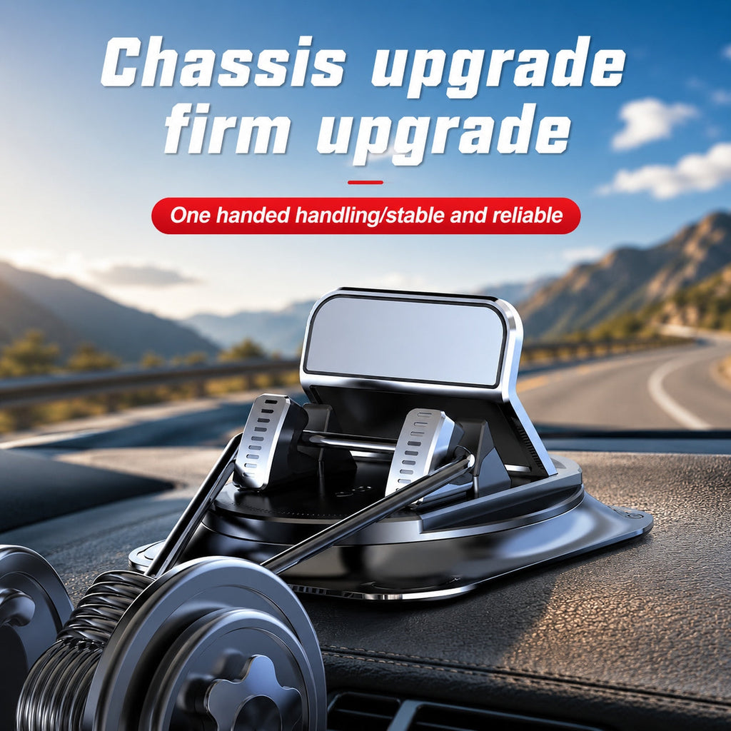 Car Phone Holder 360 Degree Rotation, Suitablefor Car Navigation In-car Dashboard, Horizontaland Vertica Screen Adjustment Angle,suctioncup Fixed Non-slip Mobile Phone Holdersuitable For IPhone And Android Brackets