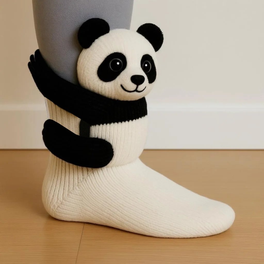 🎄🎅Simulation handgestrickte Tiersocken – warm, geeignet für zu Hause