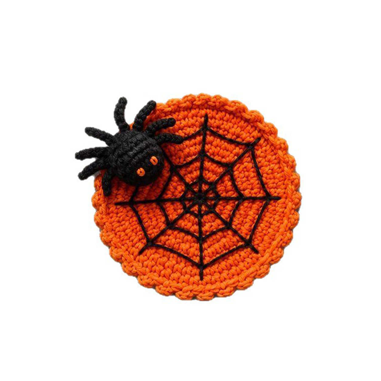 🕷️ 100% Hand-Crocheted Spider Web Coaster🧶