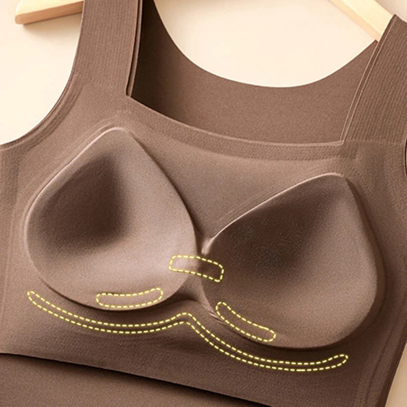 💐Women's U Neck Thermal Tank Tops with Built-In Bra