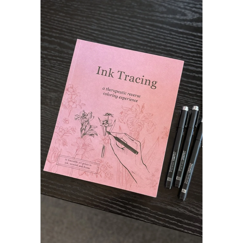 ✍️Beginner-Friendly💕Ink Tracing: A Therapeutic Reverse Coloring Experience (📚Premium Edition | Thick Paper | Easy-Tear, Frame-Ready Pages)