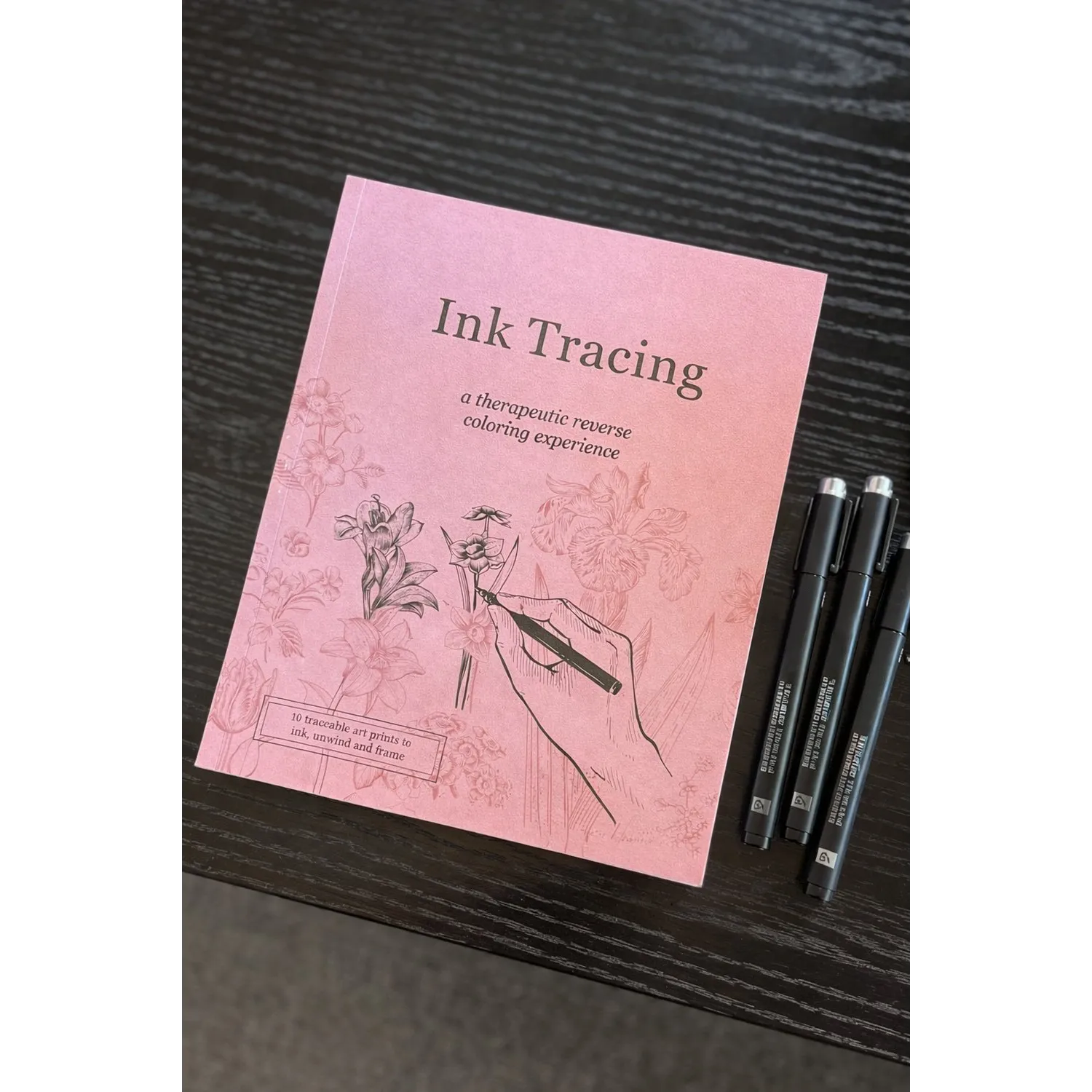 ✍️Beginner-Friendly💕Ink Tracing: A Therapeutic Reverse Coloring Experience (📚Premium Edition | Thick Paper | Easy-Tear, Frame-Ready Pages)