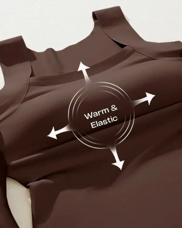 💐Women's U Neck Thermal Tank Tops with Built-In Bra