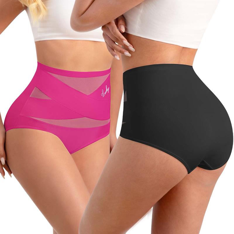 🌸Last Day✨Plus-Size High-Waist Cross Tummy Control Panties