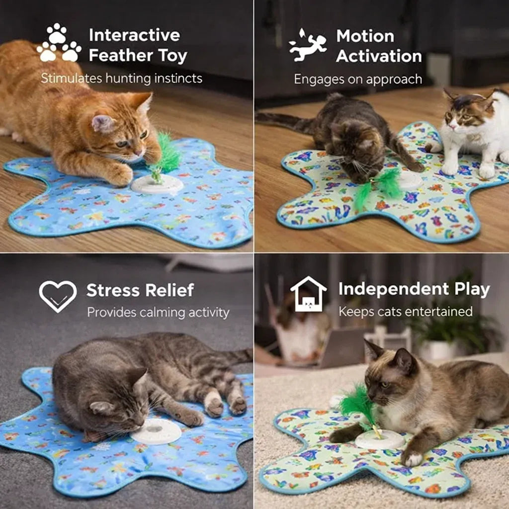 Automatic cat toy for stress relief and playtime fun