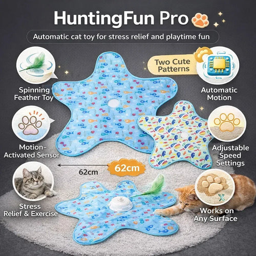 Automatic cat toy for stress relief and playtime fun