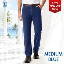 Men's Classic Straight Fit Stretch Jeans