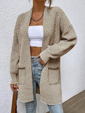 Women's Open Front Chevron Cardigan Sweaters