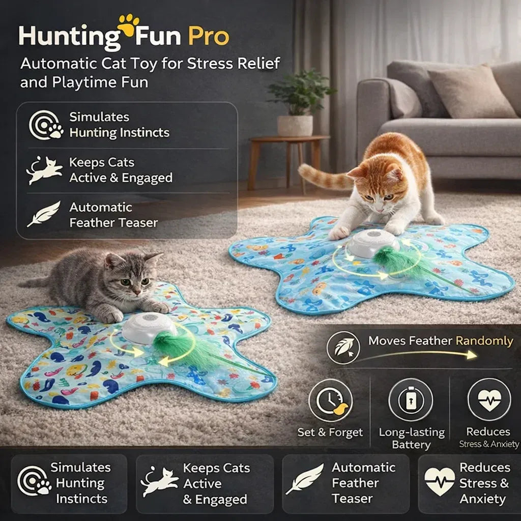 Automatic cat toy for stress relief and playtime fun