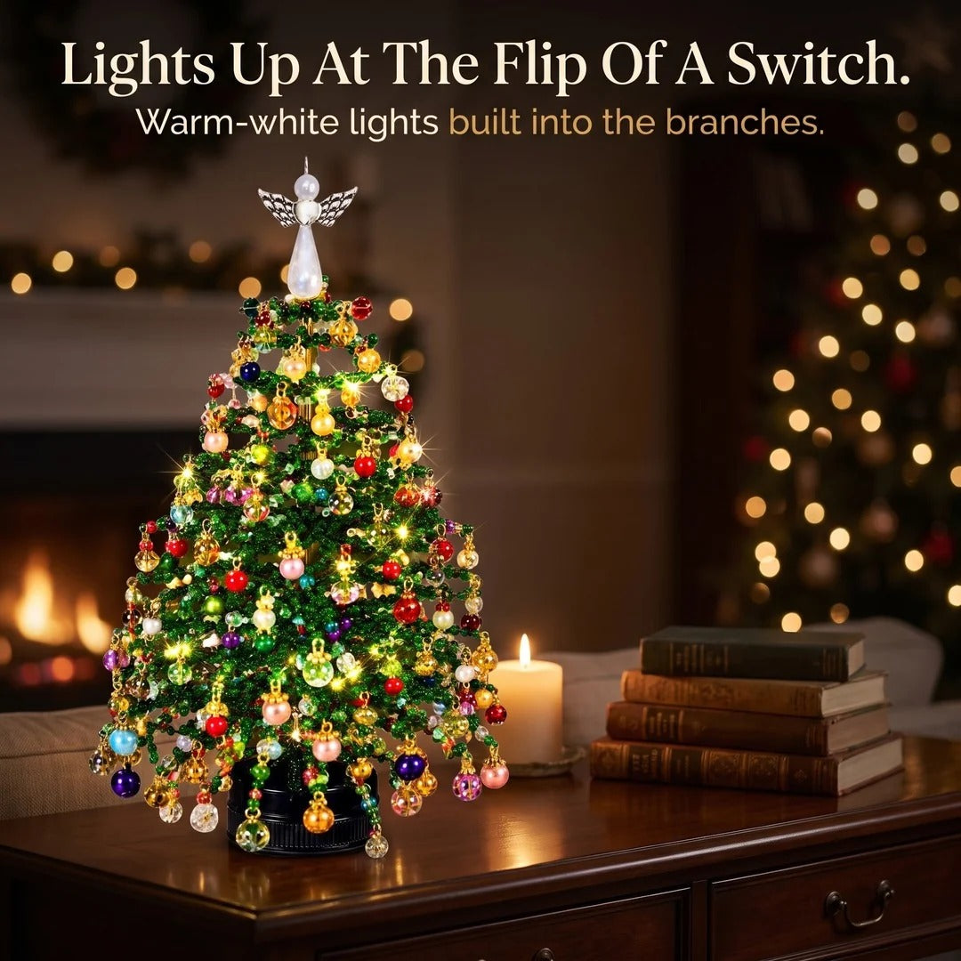 DIY Beaded Christmas Tree Kit – Sparkling Holiday Decoration