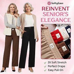 🌷LAST DAY SALE 65% OFF!!💥Women's High Waisted Wide Leg Trousers with a Flattering Drape