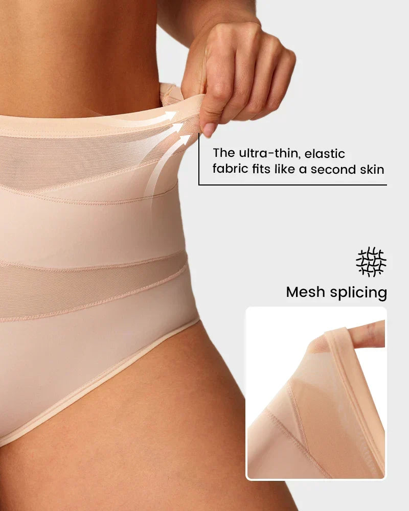 🌸Last Day✨Plus-Size High-Waist Cross Tummy Control Panties