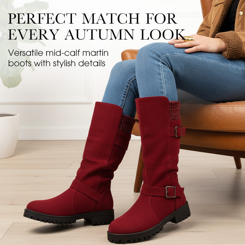 👢 50% OFF NOW! 🔥 Chica Women's Suede Boots - European Style & Non-Slip Sole, All-Day Comfort 🍂✨