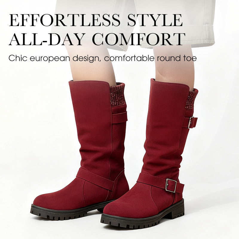 👢 50% OFF NOW! 🔥 Chica Women's Suede Boots - European Style & Non-Slip Sole, All-Day Comfort 🍂✨
