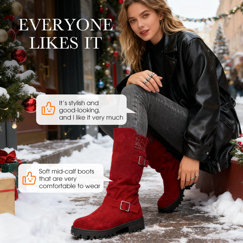 👢 50% OFF NOW! 🔥 Chica Women's Suede Boots - European Style & Non-Slip Sole, All-Day Comfort 🍂✨
