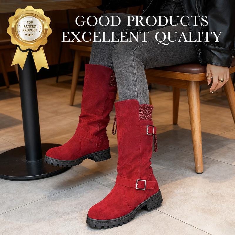 👢 50% OFF NOW! 🔥 Chica Women's Suede Boots - European Style & Non-Slip Sole, All-Day Comfort 🍂✨