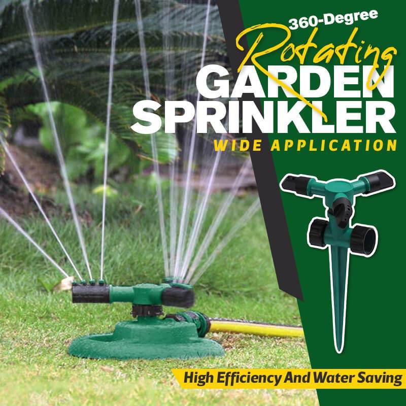 Floor Plug-in Large Three-fork Automatic Rotating Sprinkler-