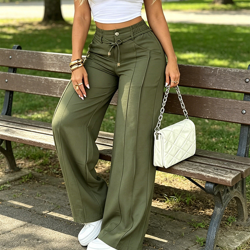 👖💥Women's High-Waisted Straight Leg Trousers
