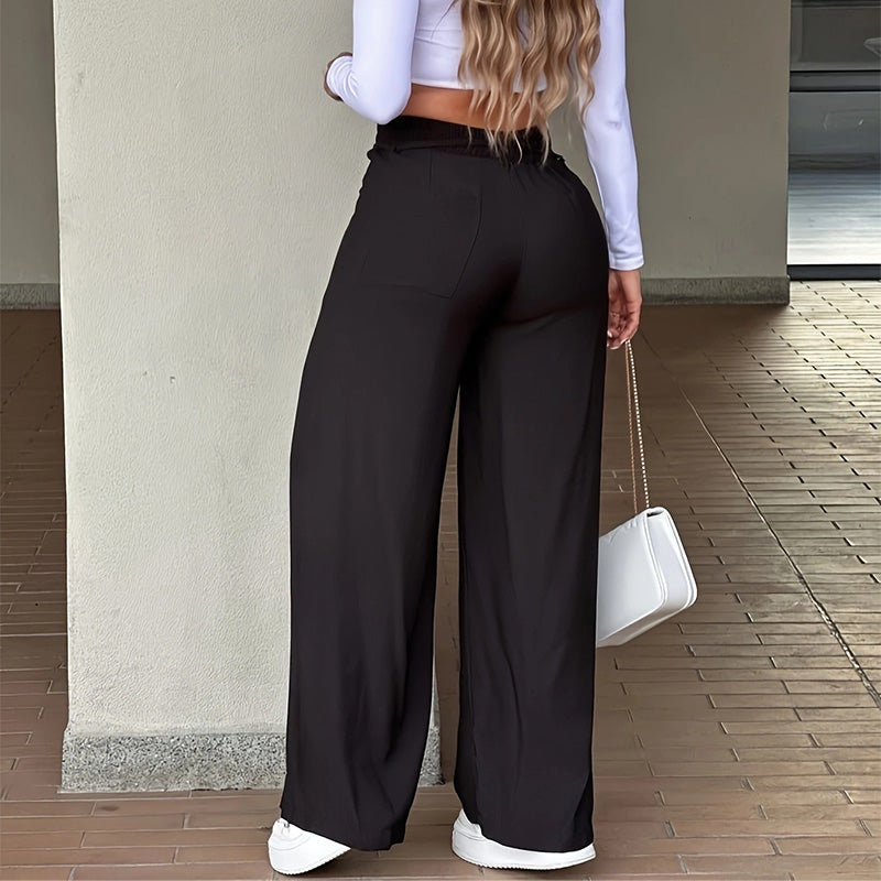 👖💥Women's High-Waisted Straight Leg Trousers