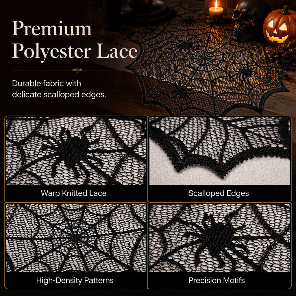 🎃Spooky Halloween Patterns Tablecloth and Placemats Set