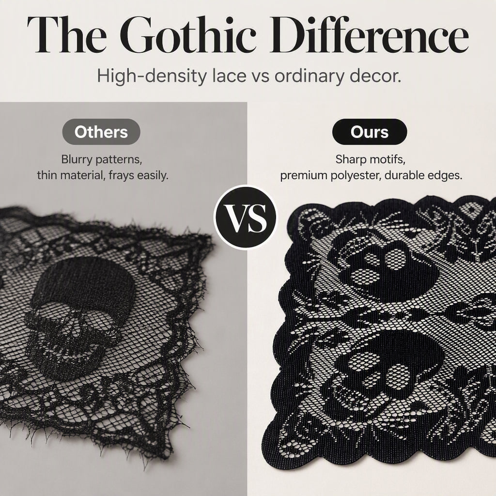 🎃Spooky Halloween Patterns Tablecloth and Placemats Set