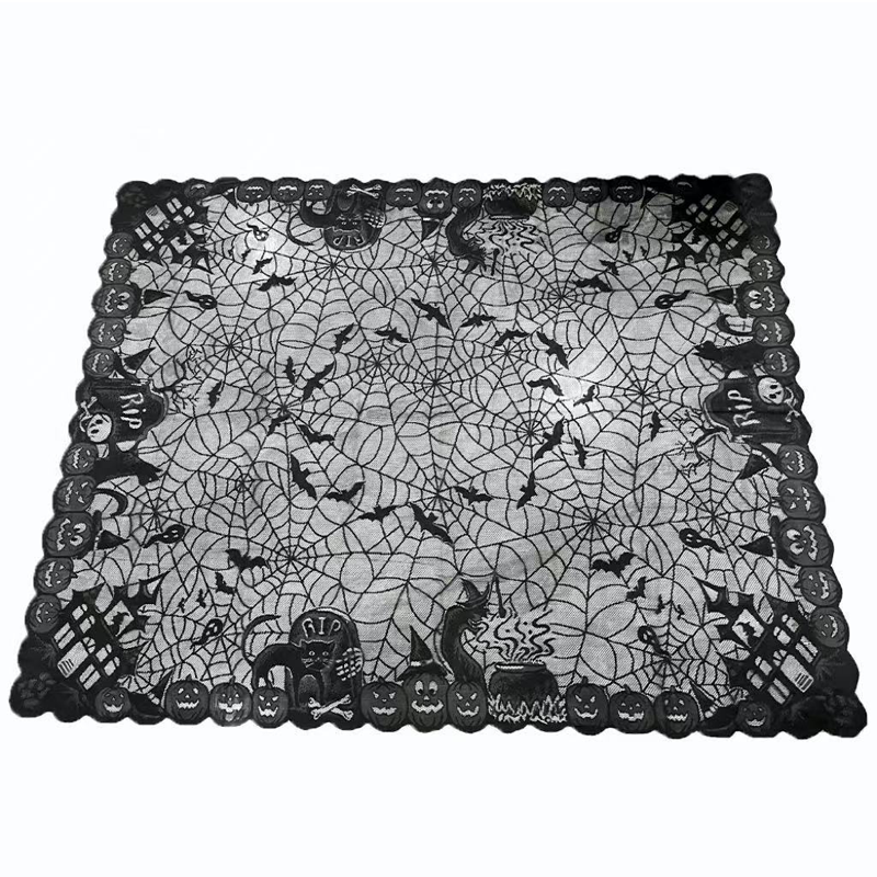 🎃Spooky Halloween Patterns Tablecloth and Placemats Set