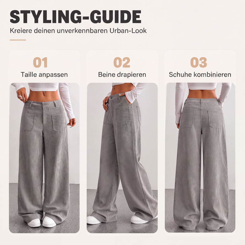 📢📢50% discount!!!🎉✨Casual wide-leg trousers with a relaxed fit for women