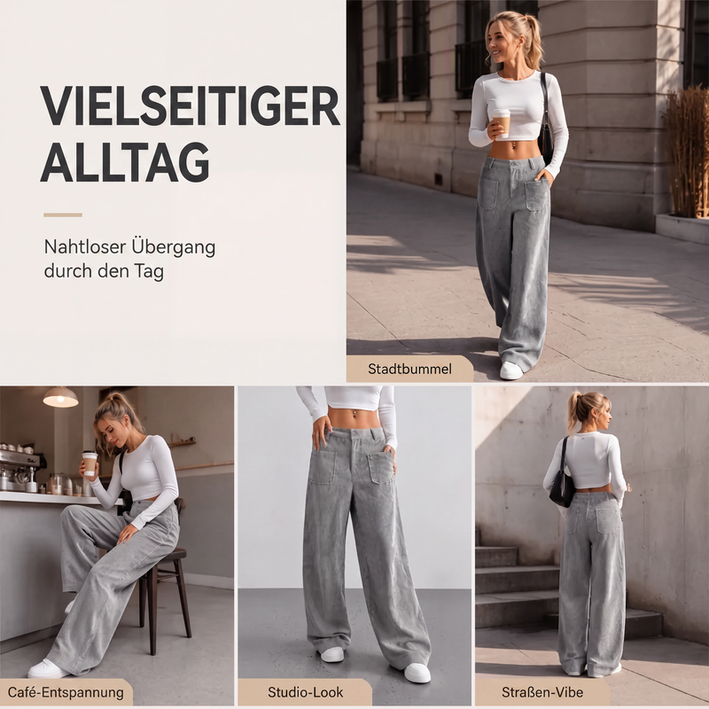 📢📢50% discount!!!🎉✨Casual wide-leg trousers with a relaxed fit for women