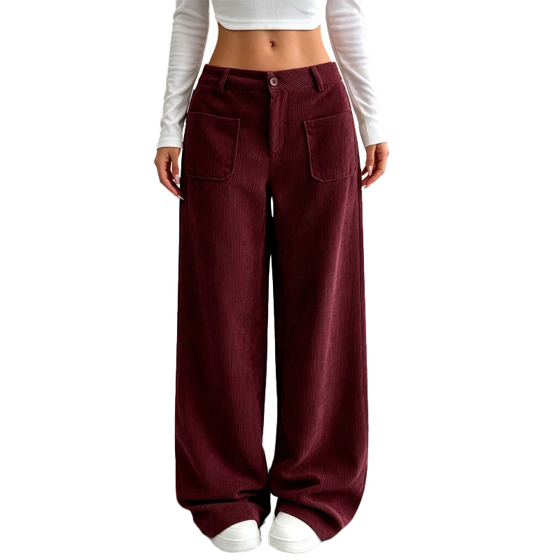📢📢50% discount!!!🎉✨Casual wide-leg trousers with a relaxed fit for women