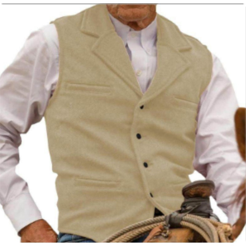 ✨Men's Vintage Lapel Herringbone Tweed Vest👔🐴