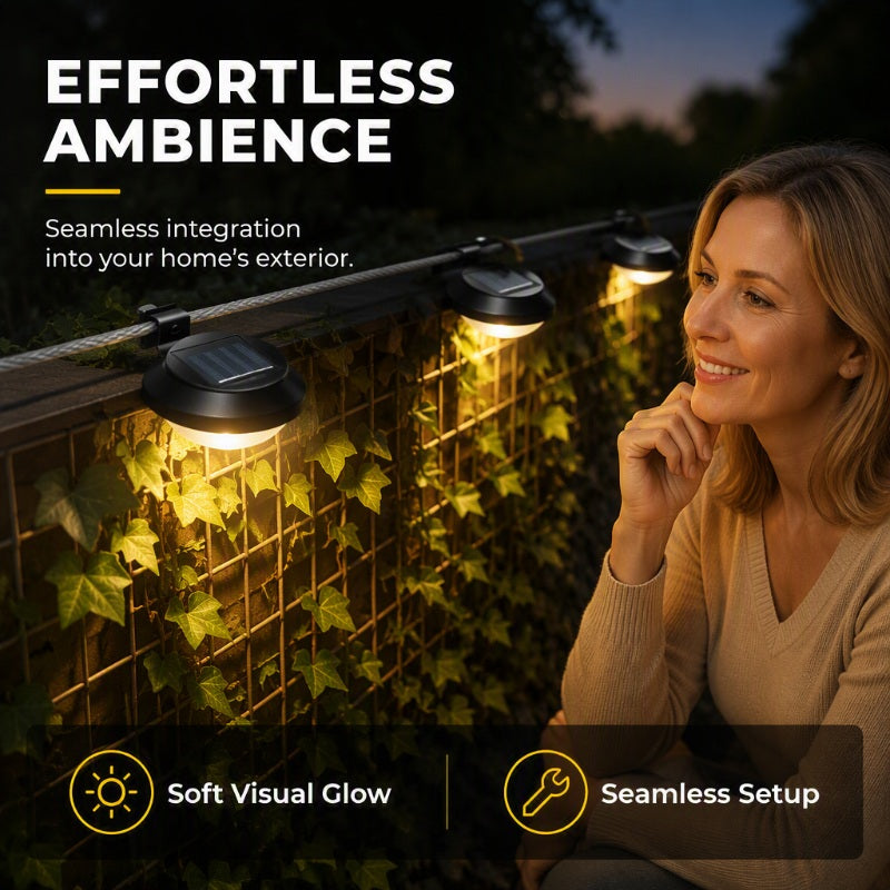 ✨Free electricity for the whole year!-Outdoor Waterproof Solar LED Gutter Wall Lights