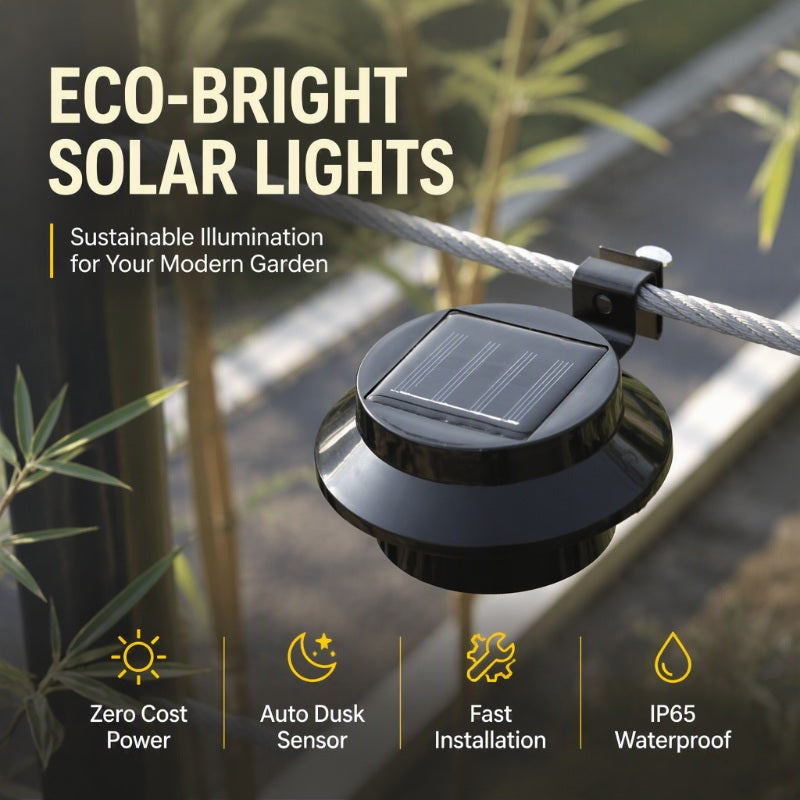 ✨Free electricity for the whole year!-Outdoor Waterproof Solar LED Gutter Wall Lights