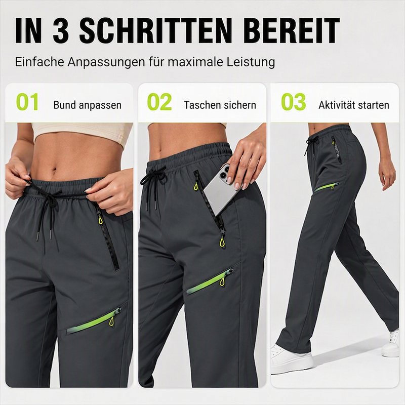 👖🔥 Best-seller – Casual women's sports/training pants with zippered pockets