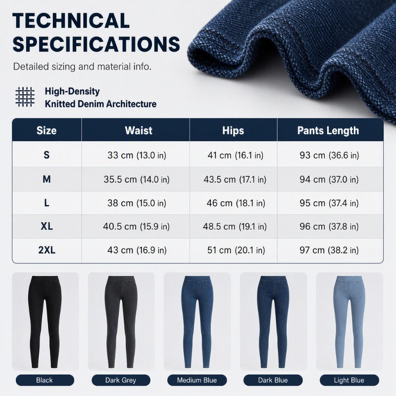 ✨ High Waist Denim Leggings That Shape & Flatter Your Figure