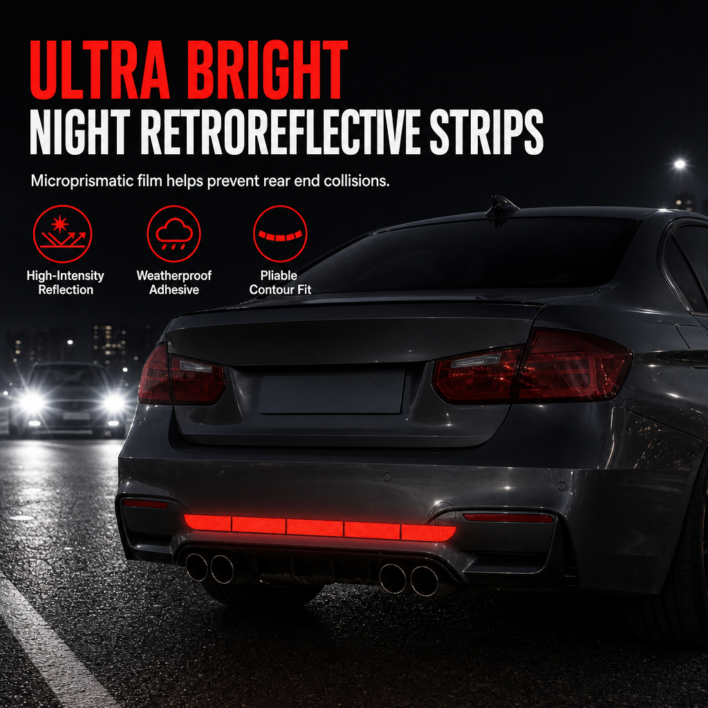 Buy 1 Get 1 Free！Reflective Car Sticker Strips for Trunk & Rear Bumper-90 cm