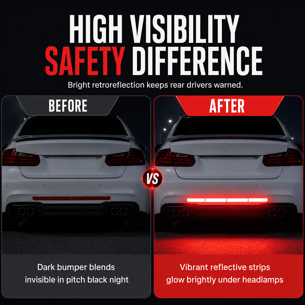 Buy 1 Get 1 Free！Reflective Car Sticker Strips for Trunk & Rear Bumper-90 cm