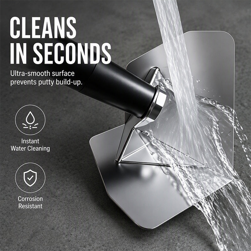 🔧 Corner Trowel: Stainless Steel Blade, Ergonomic Grip, for Flawless Internal & External Corners
