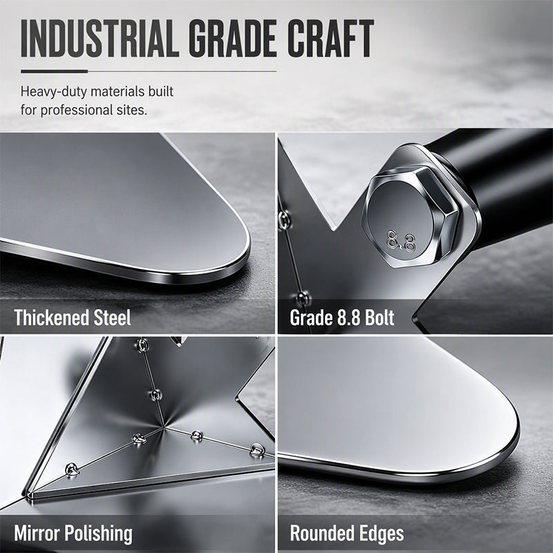 🔧 Corner Trowel: Stainless Steel Blade, Ergonomic Grip, for Flawless Internal & External Corners